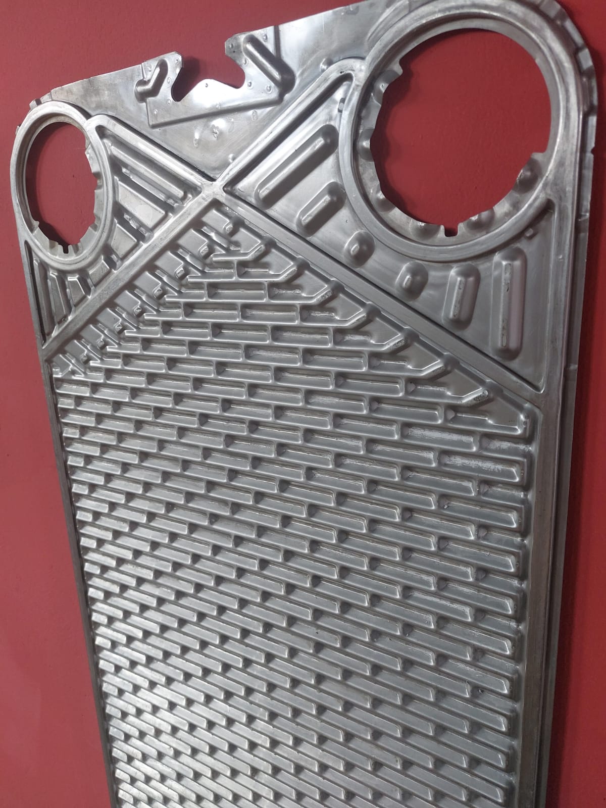 Placa para trocador de calor 